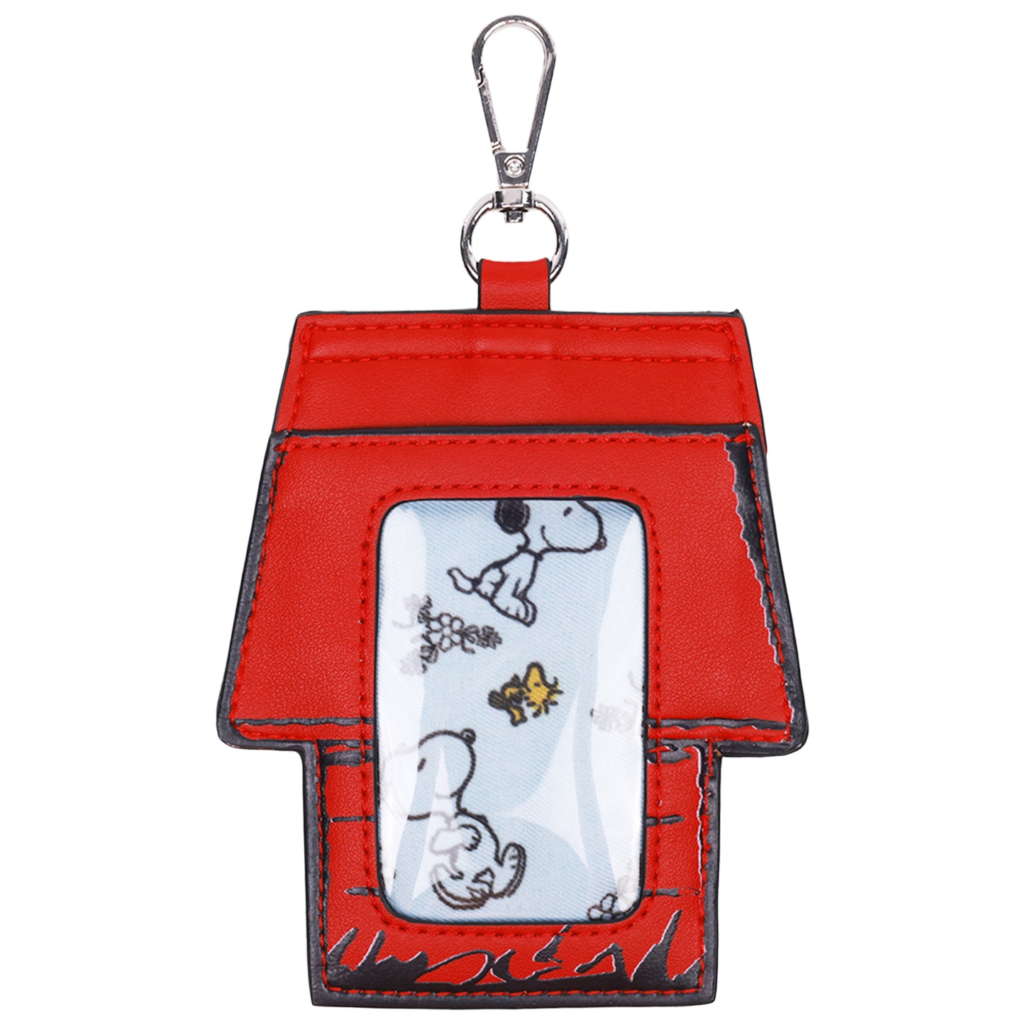 Danielle Nicole Peanuts Snoopy Minimal Black Tote Bag with Doghouse Cardholder