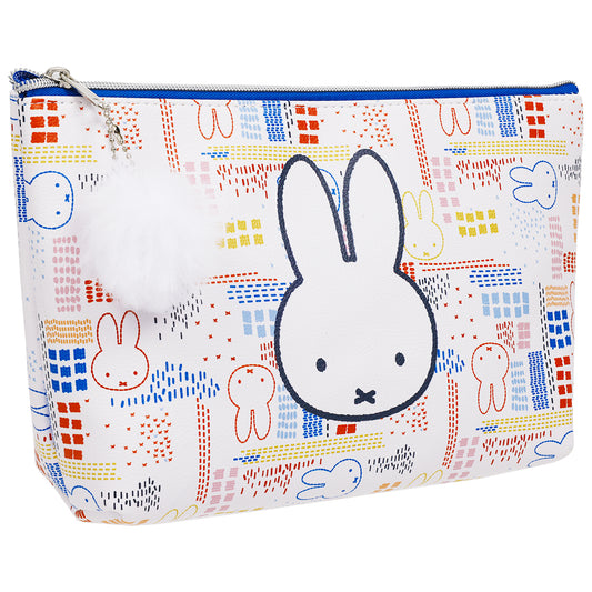 Danielle Nicole x Miffy Allover Print Trapezoid Cosmetic Bag with Pom-Pom Charm