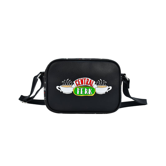 Friends Central Perk Logo Crossbody Bag, Purse for Women, Black