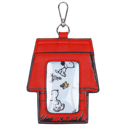 Danielle Nicole Peanuts Snoopy Minimal Black Tote Bag with Doghouse Cardholder