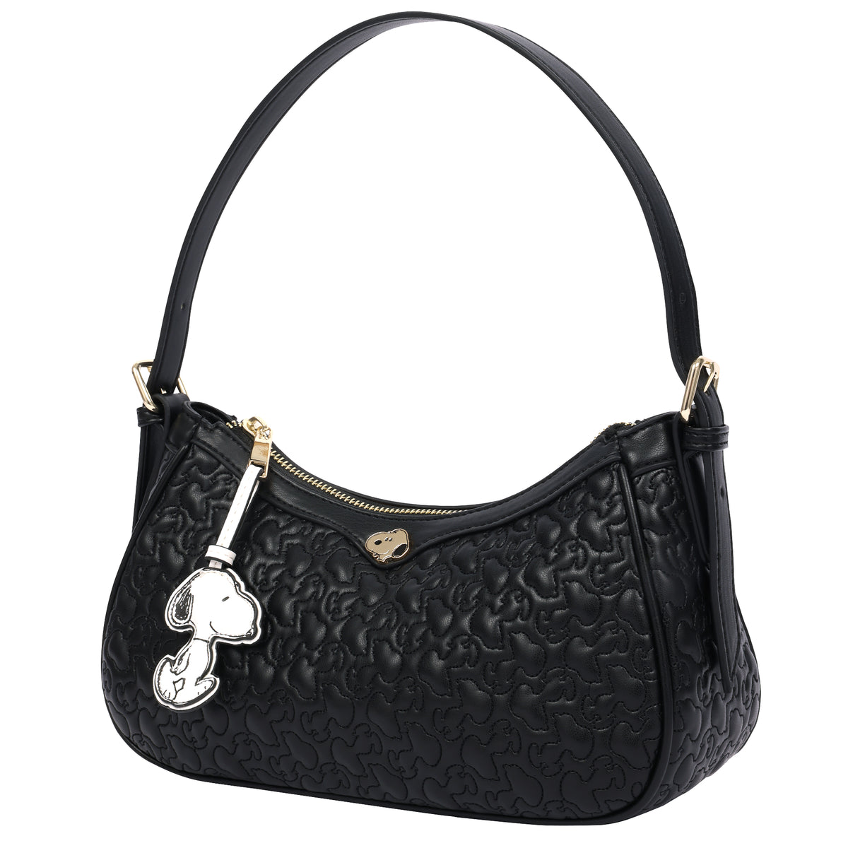 Danielle Nicole x Peanuts Quilted Snoopy Top Zip Shoulder Bag with Charm
