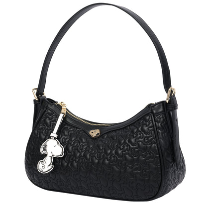 Danielle Nicole x Peanuts Quilted Snoopy Top Zip Shoulder Bag with Charm
