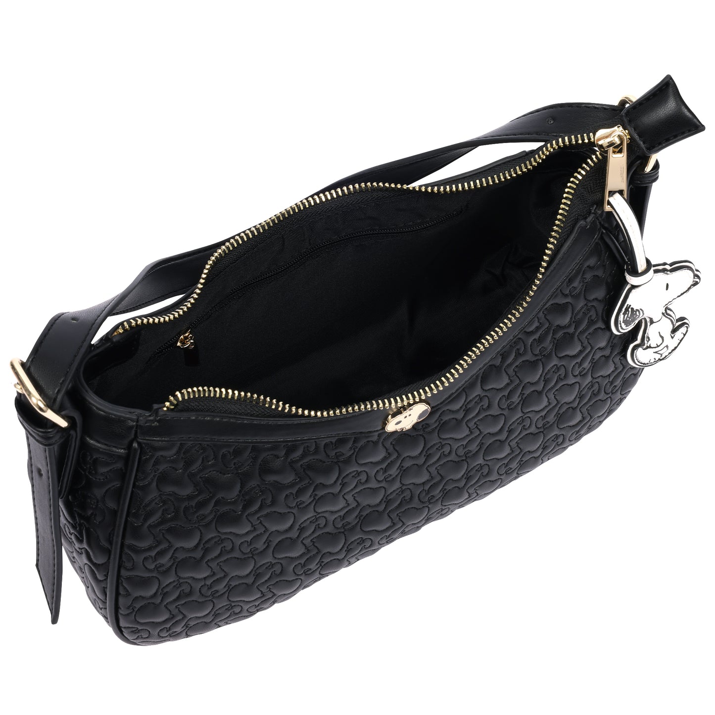 Danielle Nicole x Peanuts Quilted Snoopy Top Zip Shoulder Bag with Charm