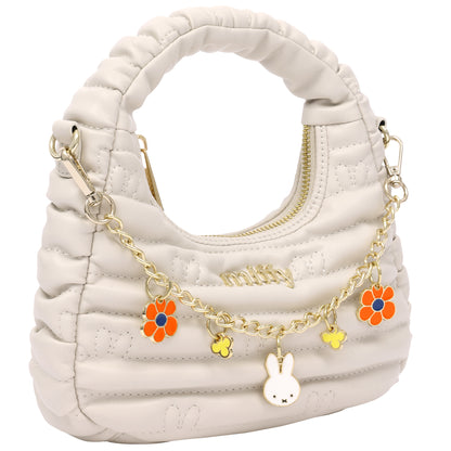 Danielle Nicole x Miffy Quilted Crossbody Bag with Charm Chain