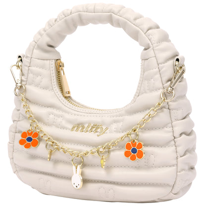 Danielle Nicole x Miffy Quilted Crossbody Bag with Charm Chain
