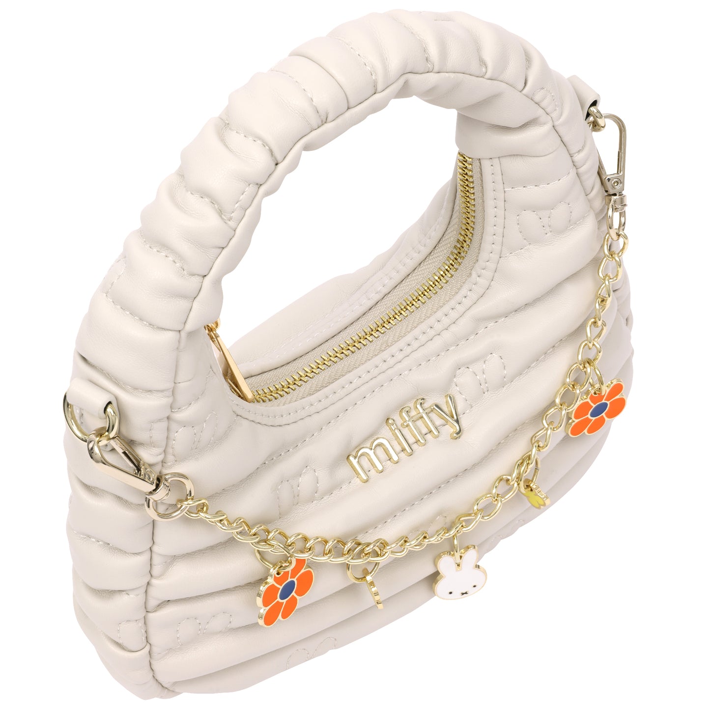 Danielle Nicole x Miffy Quilted Crossbody Bag with Charm Chain
